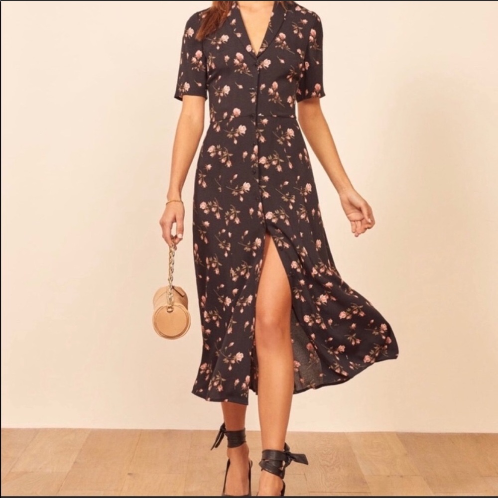 NEW Reformation Romy midi dress